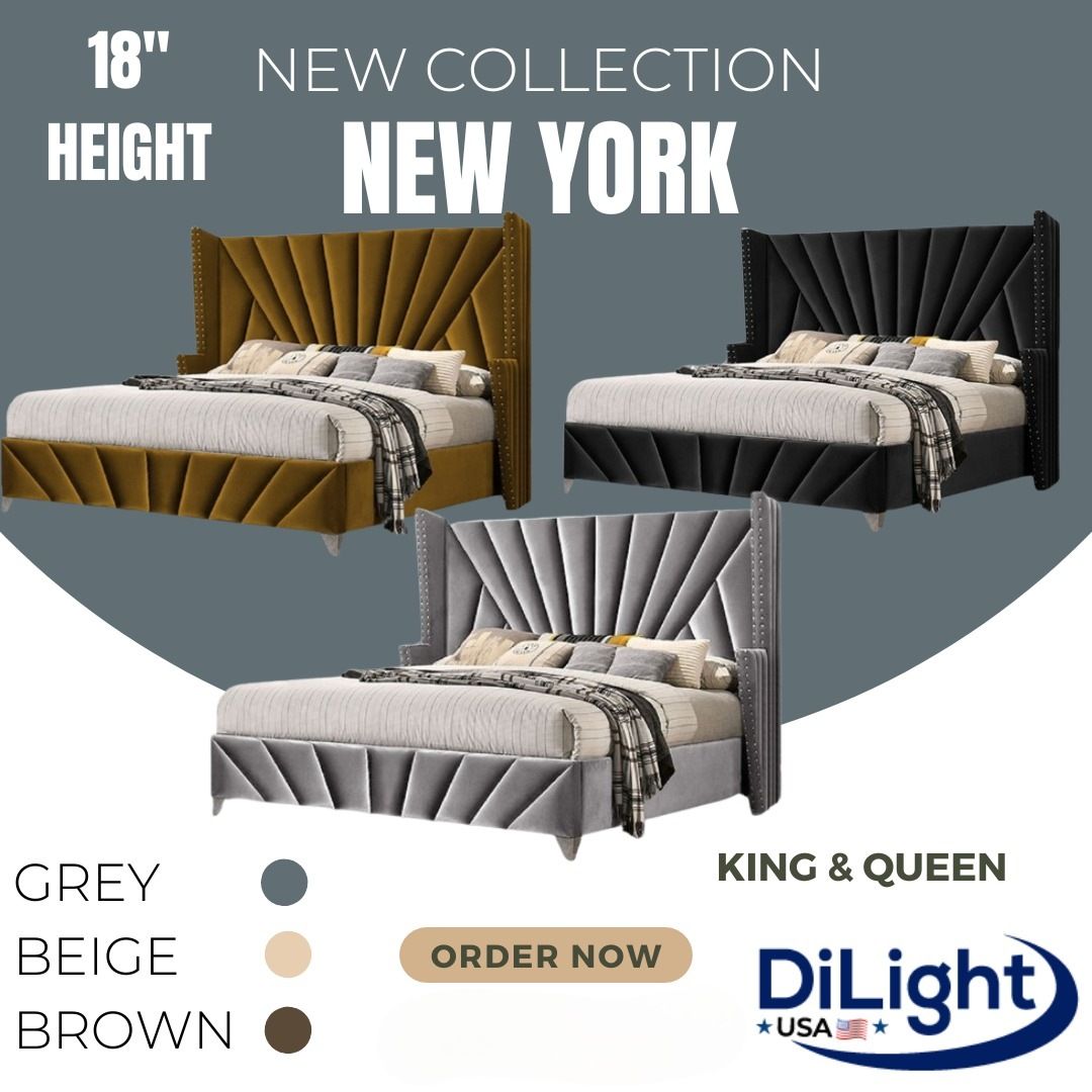 DL-BS-NEW YORK-QUEEN BED SET