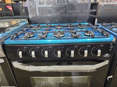 PLATINUM 30&quot; 6 BURNER STOVE WITH OVEN WITH GLASS TOP