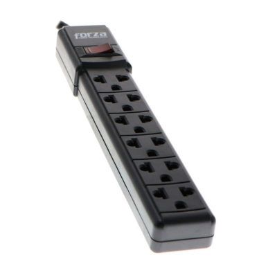 PS-001B AU140FOR02 	Forza - PS Series PS-001B - Power strip - AC 120-220 V - output connectors: 6 - black