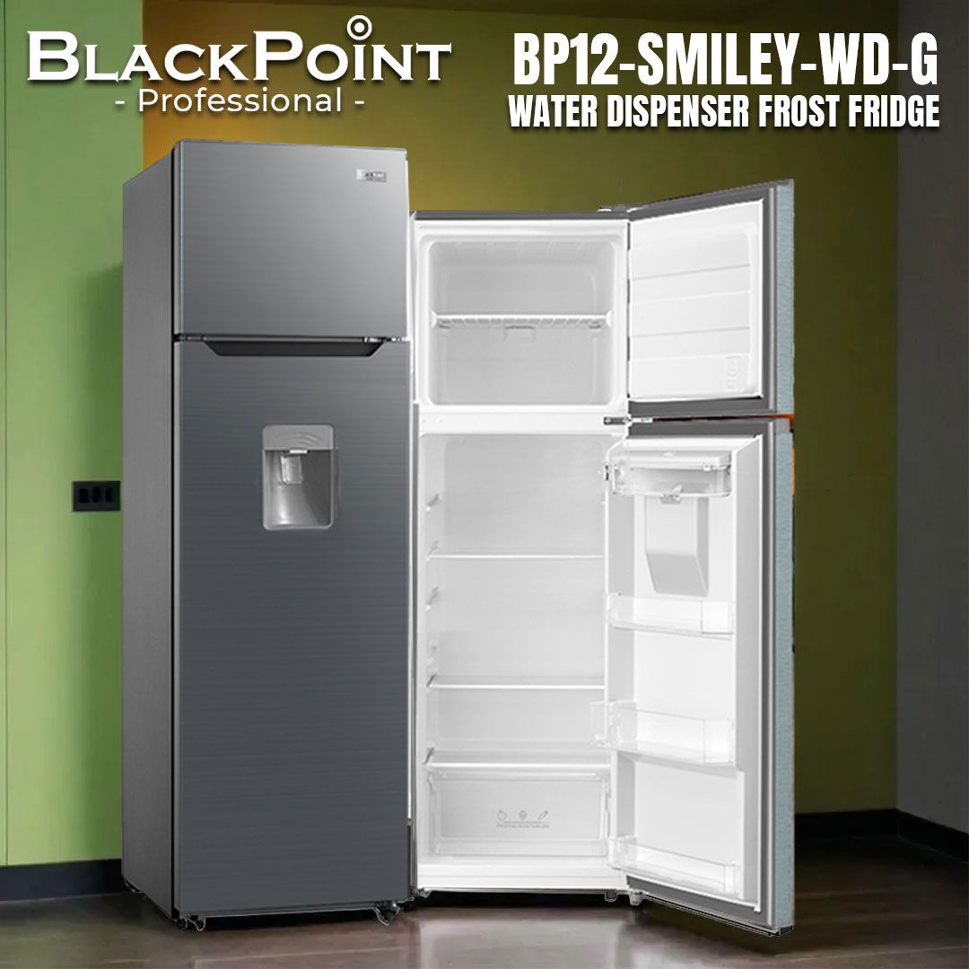 BP12-SMILEY-WD-G BLACKPOINT FRIDGE--FROST--WATER DISP -- SMILEY