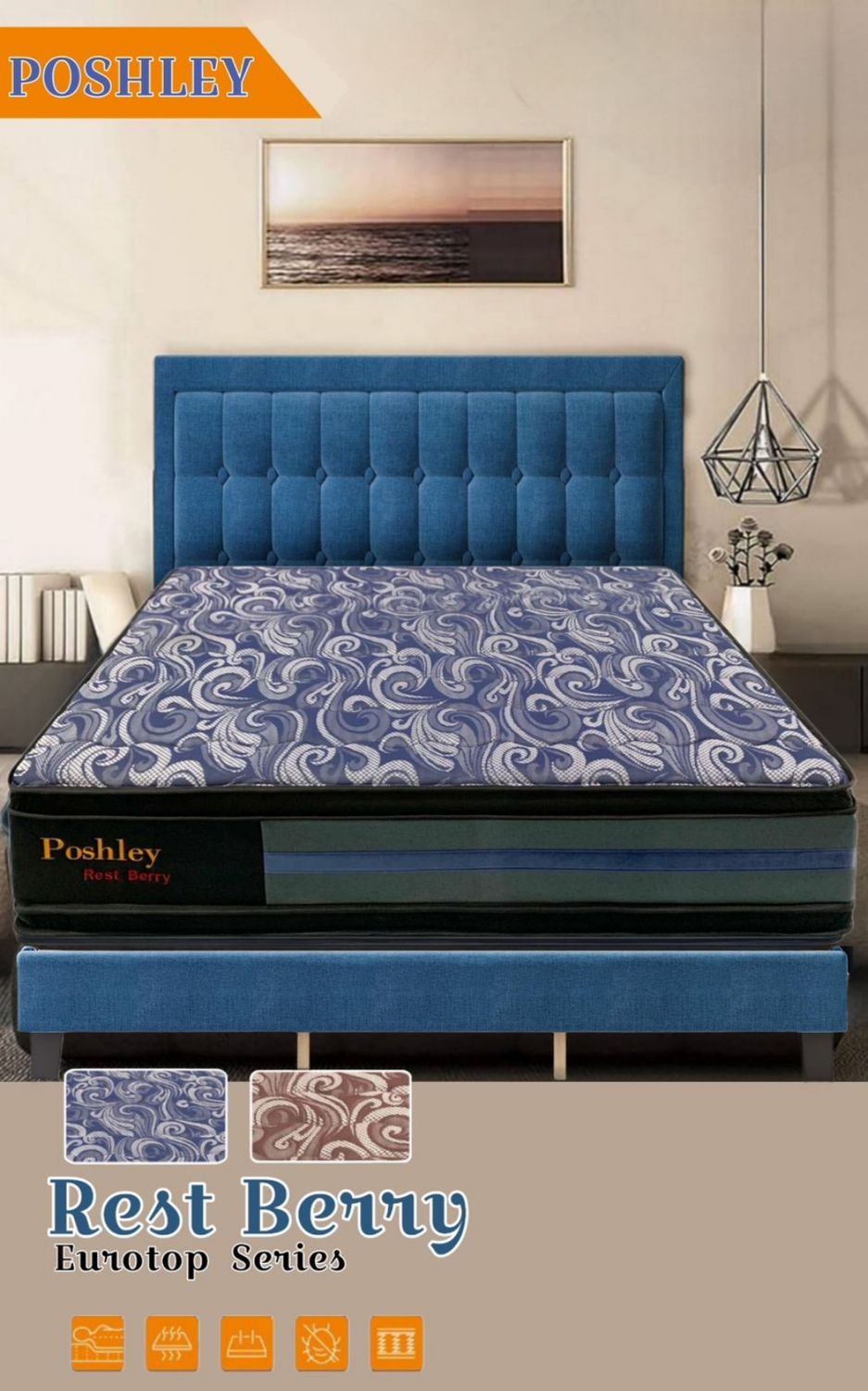 RESTBERRY TOP POINT EURO TOP KING SIZE MATTRESS