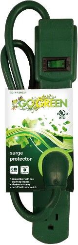 GG-16103MSGN GO GREEN SURGE PROTECTOR 6-OUTLET