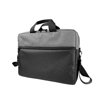 Klip Xtreme - Notebook carrying case - 15.6&quot; - 100% polyester - Black and gray - KNC-041