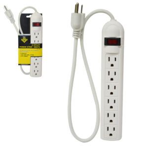 JBY-150-08 RG-06 6 OUTLET POWER STRIP
