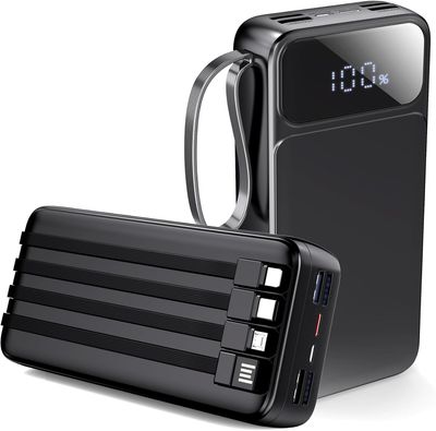 SKKY 20500mAh- 7 Outputs &amp; 3 Inputs USB-C 22.5W Fast Charging Battery Pack