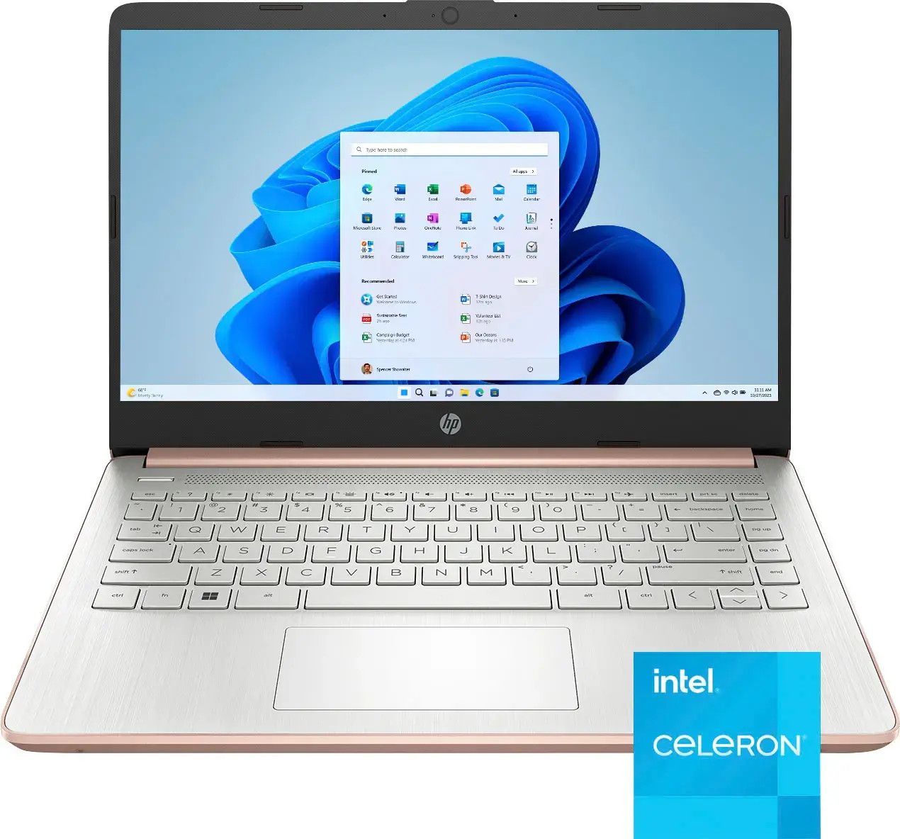 HP LAPTOP 14-DQ0760DX INTEL CELERON 128GB EMMC 4GB DDR4 SDRAM