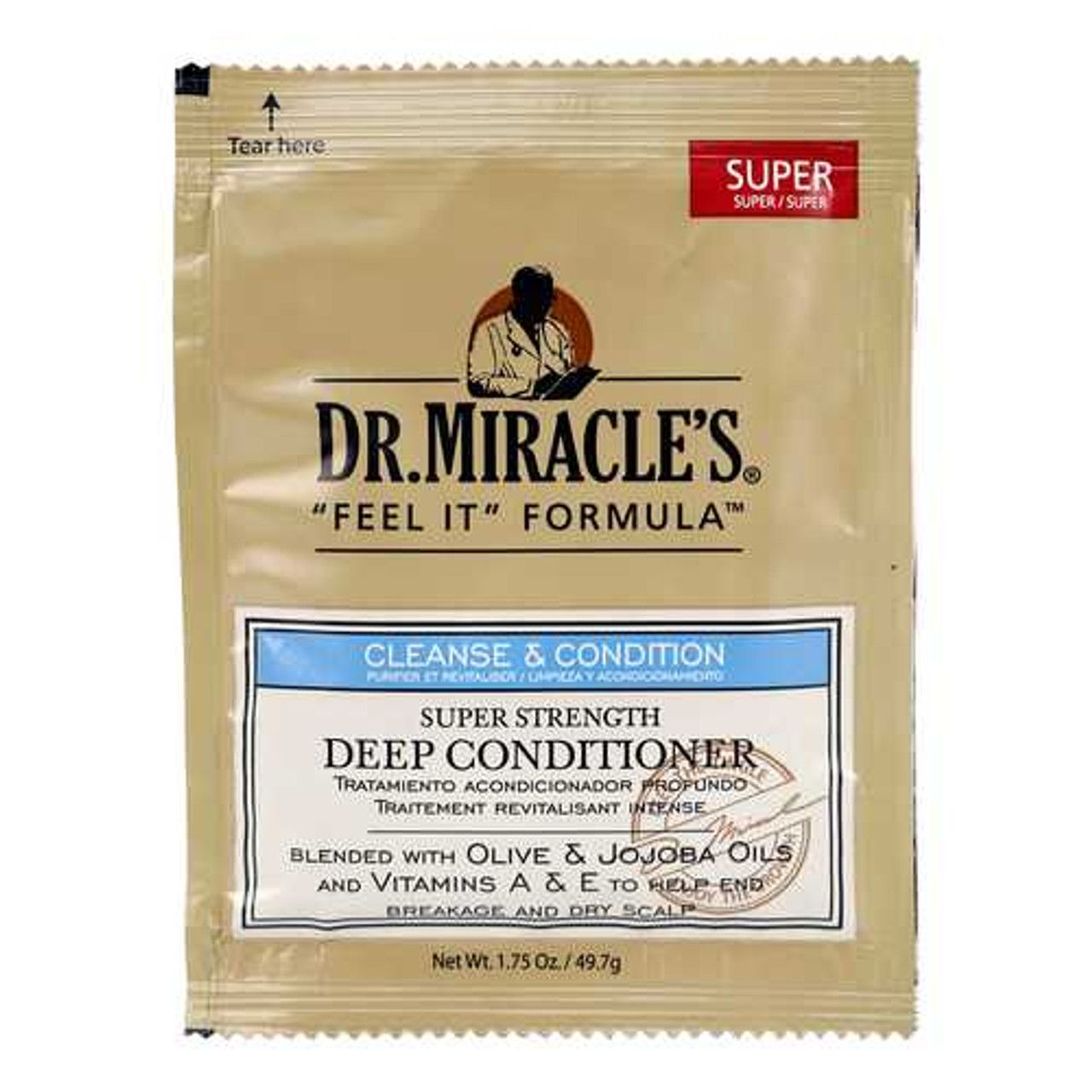 DR.MIRACLE  SUPER &quot;FEEL IT&quot; FORMULA CLEANSE &amp; CONDITION DEEP CONDITIONER