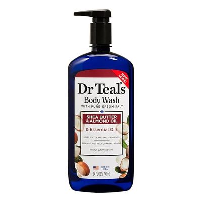 DR TEAL&#39;S BODY WASH WITH PURE EPSOM SALT SHEA BUTTER AND ALMOND OIL ESSENTIAL OIL