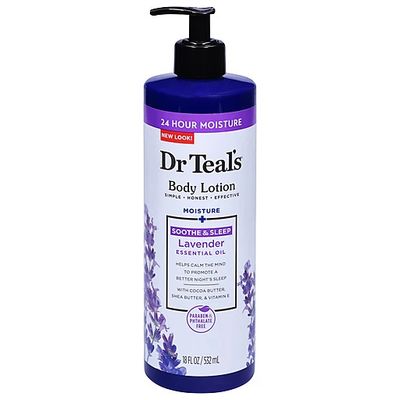 DR TEAL&#39;S BODY LOTION  SOOTHE &amp; SLEEP LAVENDER ESSENTIAL OIL 532 ML