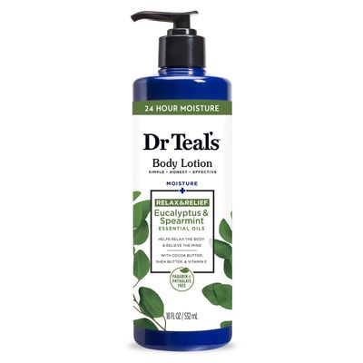 DR TEAL&#39;S BODY LOTION RELAX &amp; RELIEF EUCALYTUS &amp; SPEARMINT 532ML