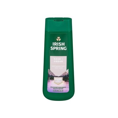 IRISH SPRING SAGE+CEDAR BODY WASH 591ML