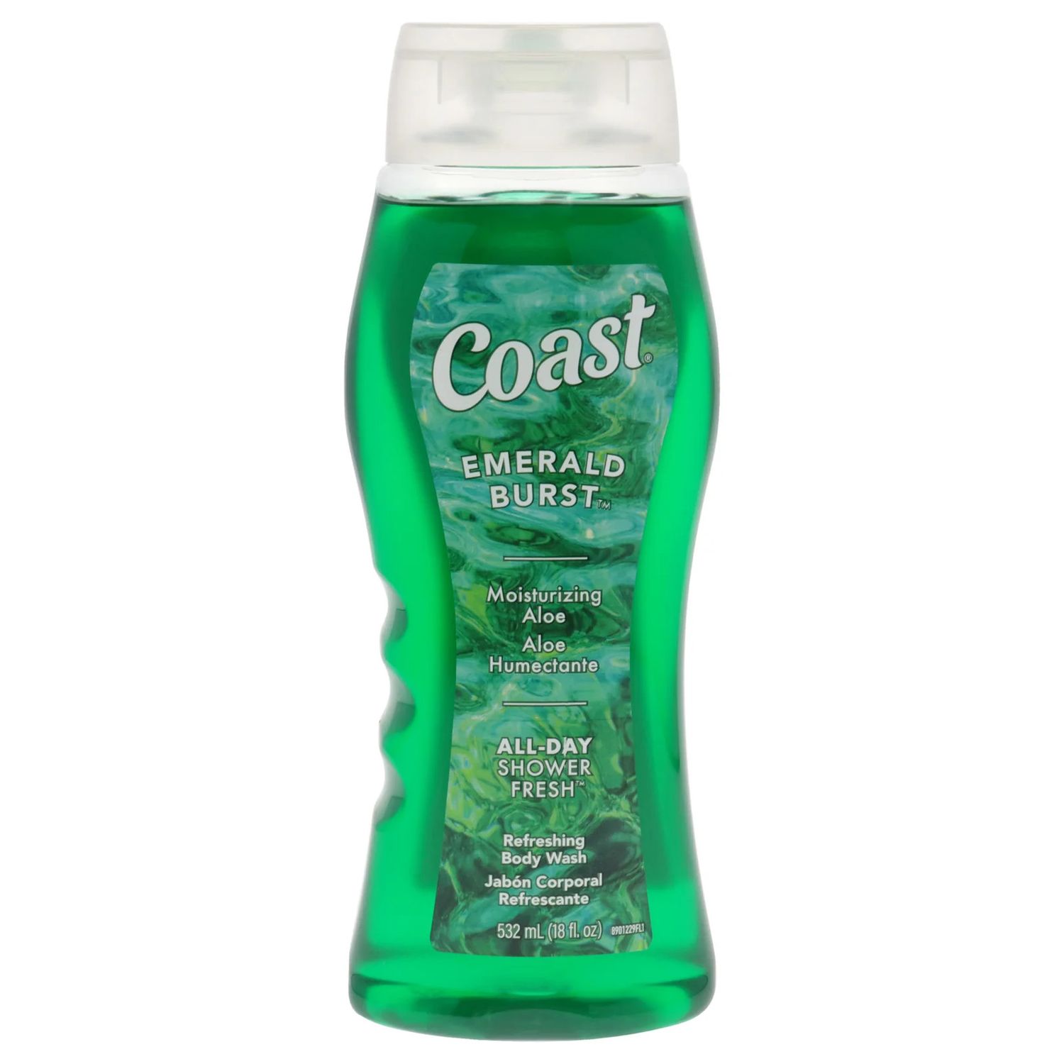 COAST EMERALD BURST SHOWER FRESH BODY WASH 532ML