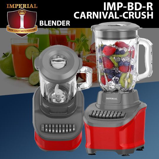 IMP-CARNIVAL- CRUSH-BD-R  IMPERIAL 16 SPEED BLENDER GLASS