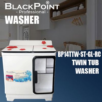 BP15TTW-ST-GL-RC BLACKPOINT TWIN TUB--STEEL DRUM &amp; BIG CABINATE -- RED CHERRY