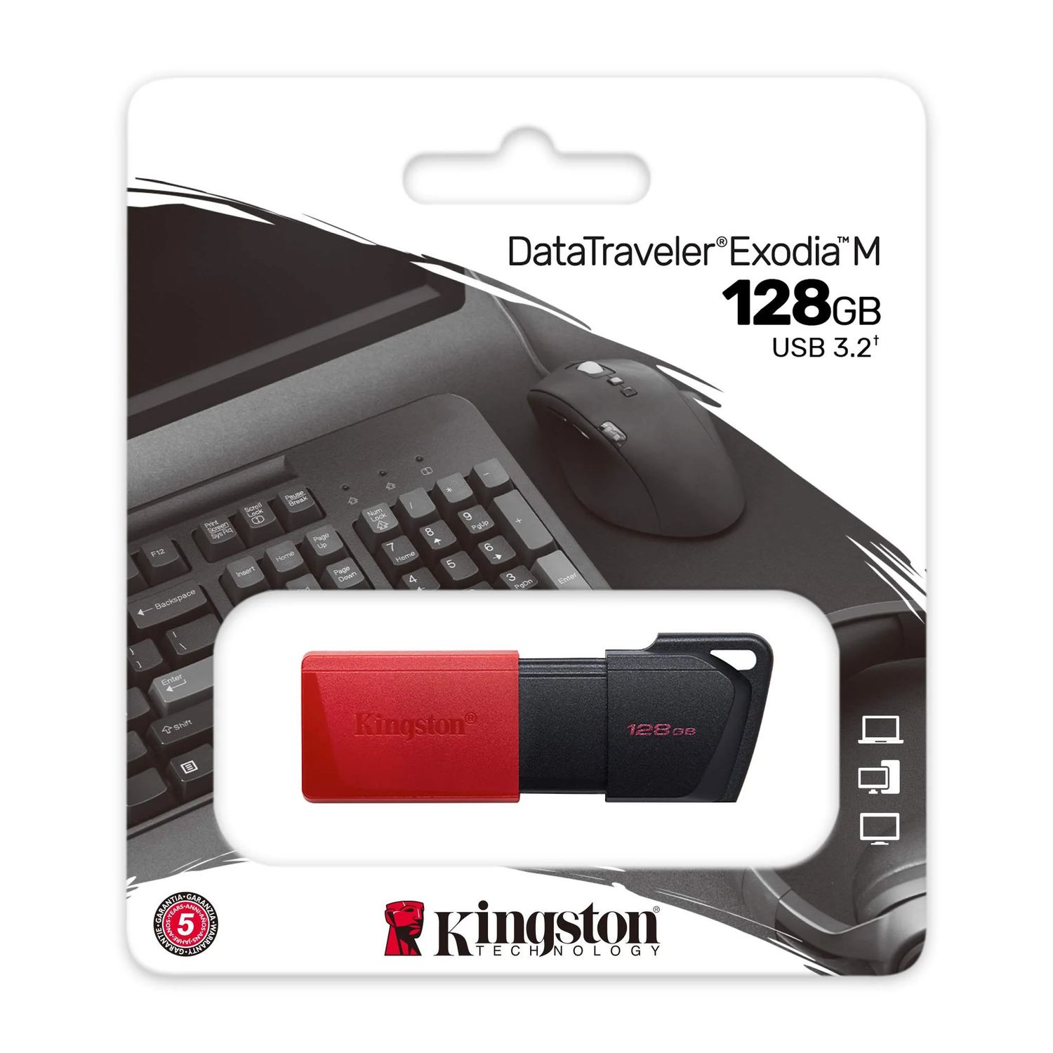 Kingston DataTraveler Exodia M - USB flash drive - 128 GB - USB 3.2 Gen 1 DTXM/128GB