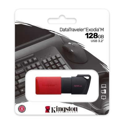 Kingston DataTraveler Exodia M - USB flash drive - 128 GB - USB 3.2 Gen 1 DTXM/128GB