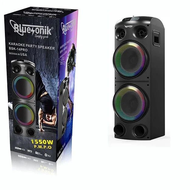 BLUESONIK BSK-14PRO 1550W SPEAKER KARAOKE PARTY SPEAKER