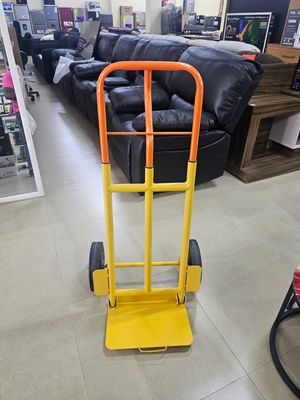 HEAVY DUTY METAL TROLLEY YELLOW