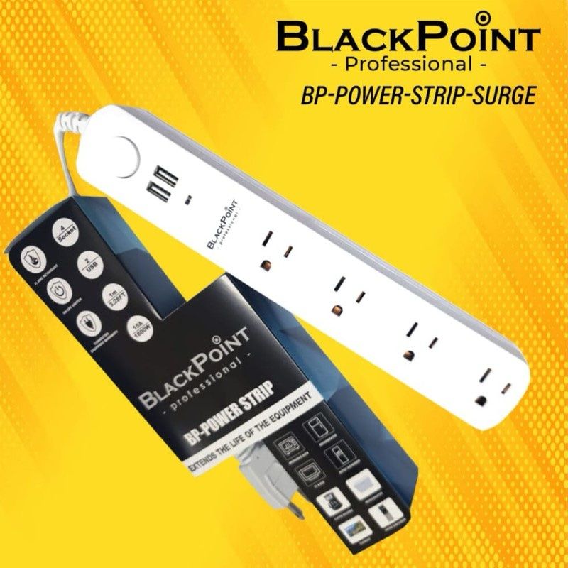 BP- POWER-STRIP-SURGE BLACK POINT