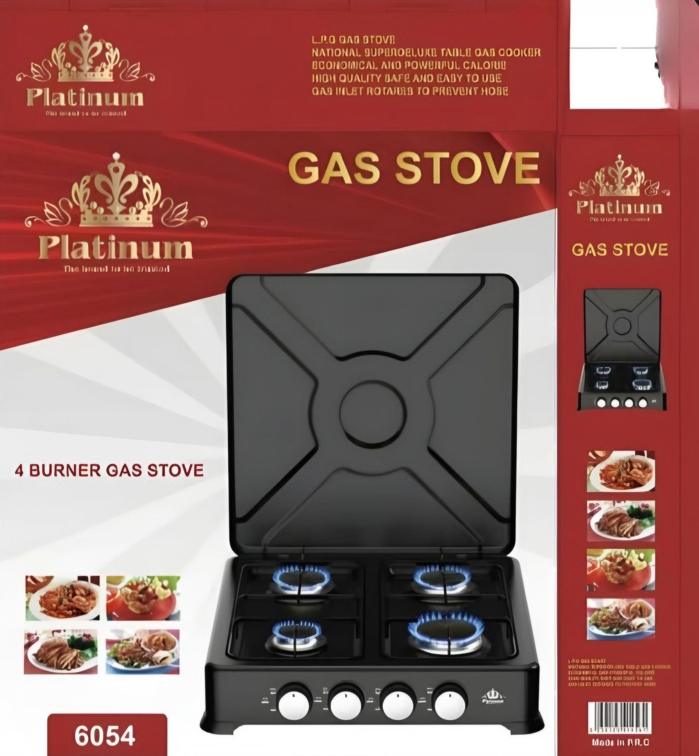 PLATINUM 4 BURNER GAS STOVE  6054