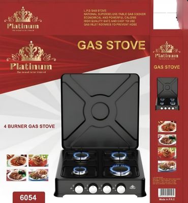 PLATINUM 4 BURNER GAS STOVE  6054