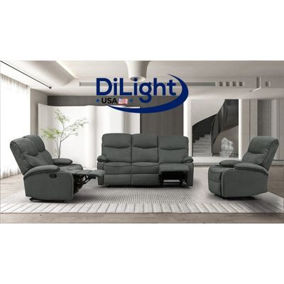 DL-CRUSHY-COMFORT321  SOFA ( DARK GREY)