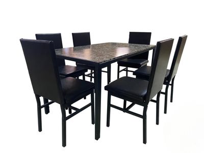 DS-618 DINING TABLE  1+6 CHAIR