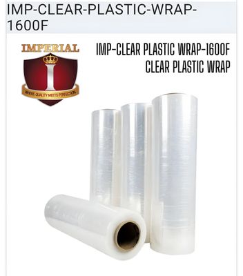 IMP-CLEAR PLASTIC WRAP IMPERIAL --1600 FEET  LONG 4PCS/1 CASE