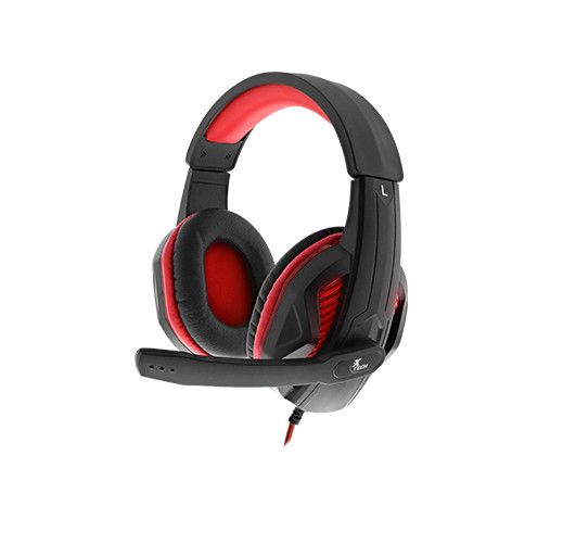 Xtech XTH-551 Igneus Wired Headset - Gaming - Backlit: Red Xtech