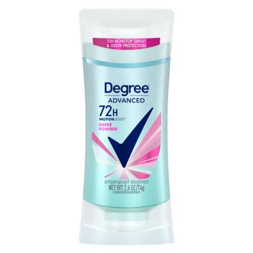 DEGREE ADVANCED SHEER POWDER 2.6OZ 74G