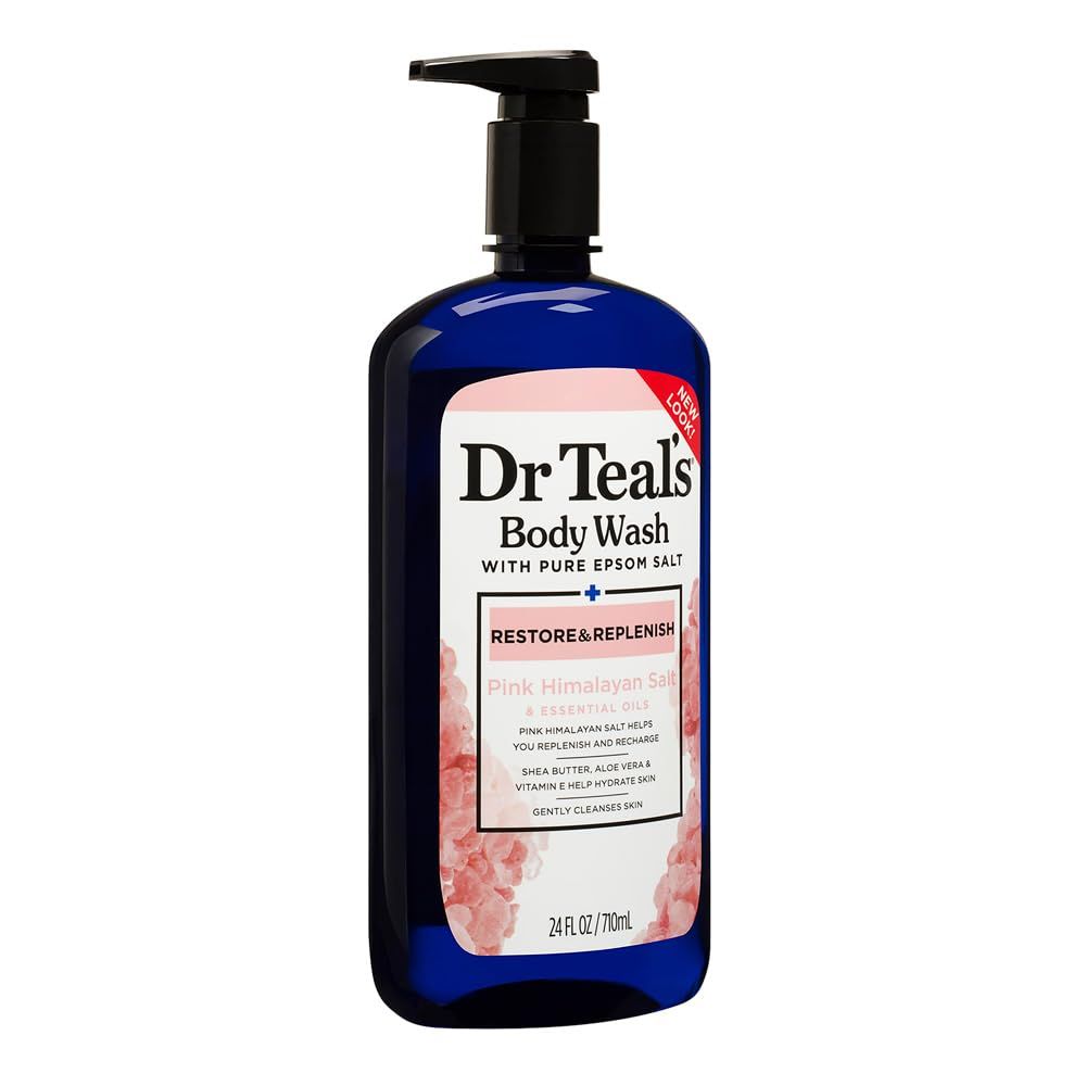 DR TEAL&#39;S BODY WASH RESTORE &amp; REPLENISH PINK HIMALAYAN SALT &amp; ESSENTIAL 710ML