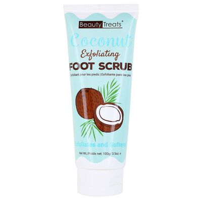 BEAUTY TREAT COCONUT EXFOLIATING FOOT SCRUB 3.5OZ