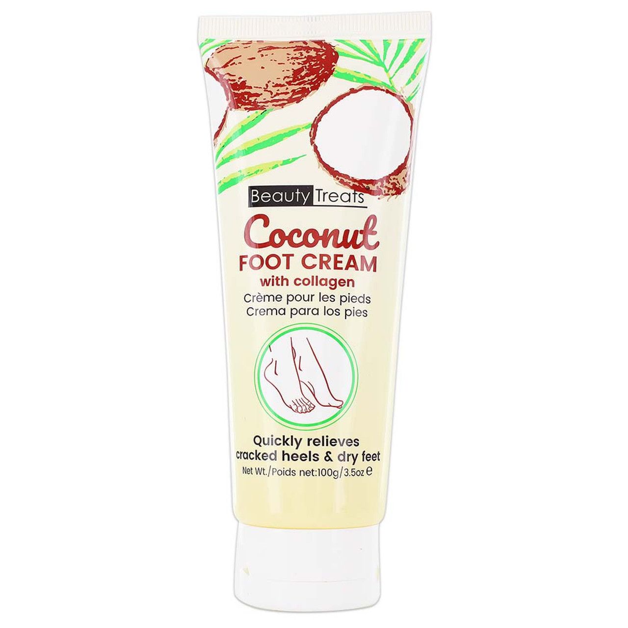 BEAUTY TREATS COCONUT FOOT CREAM 3.5OZ