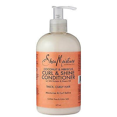 SHEA MOISTURE  COCONUT &amp; HIBISCUS CURL &amp; SHINE CONDITIONER