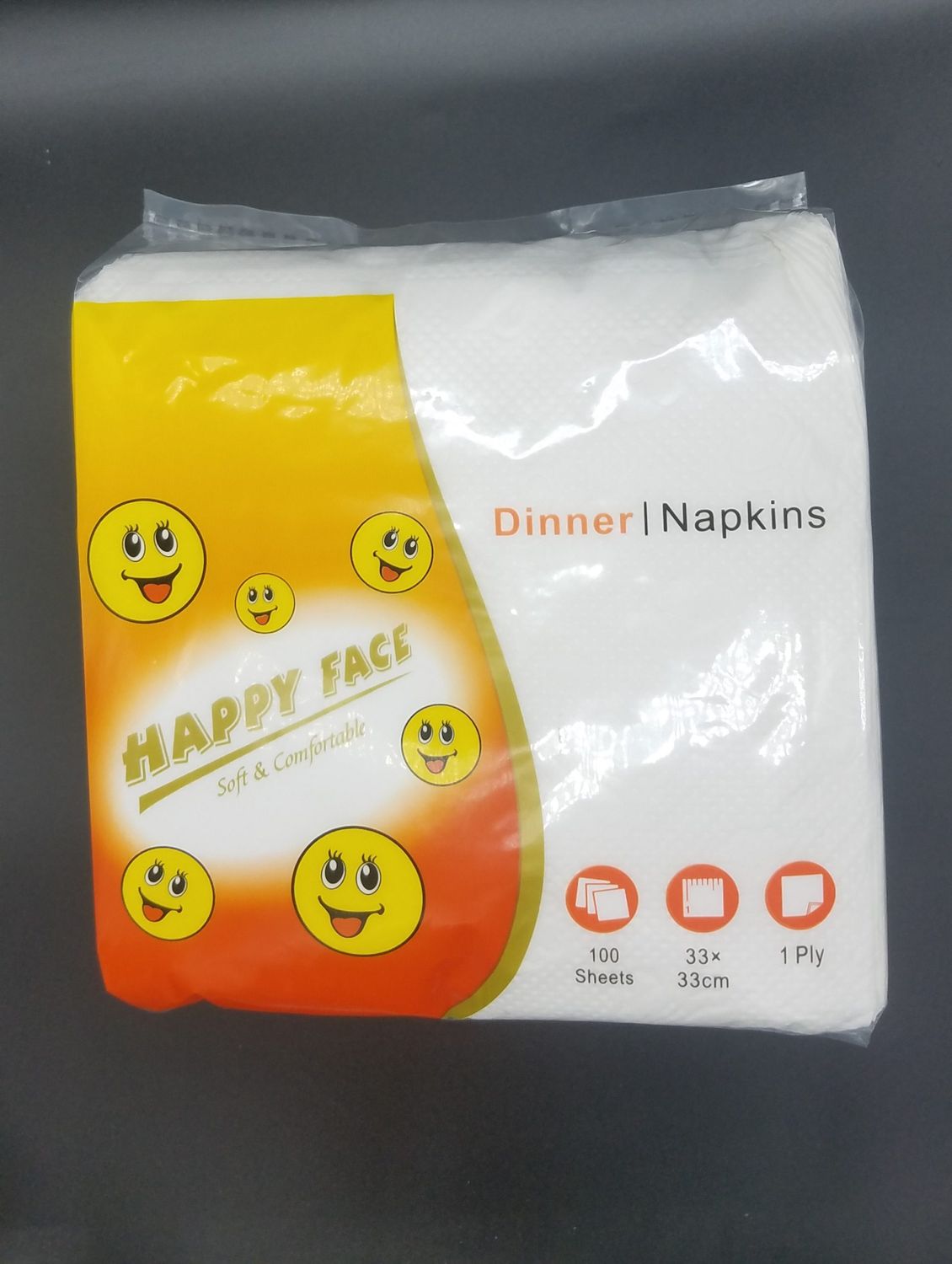 HAPPY FACE DINNER NAPKIN
