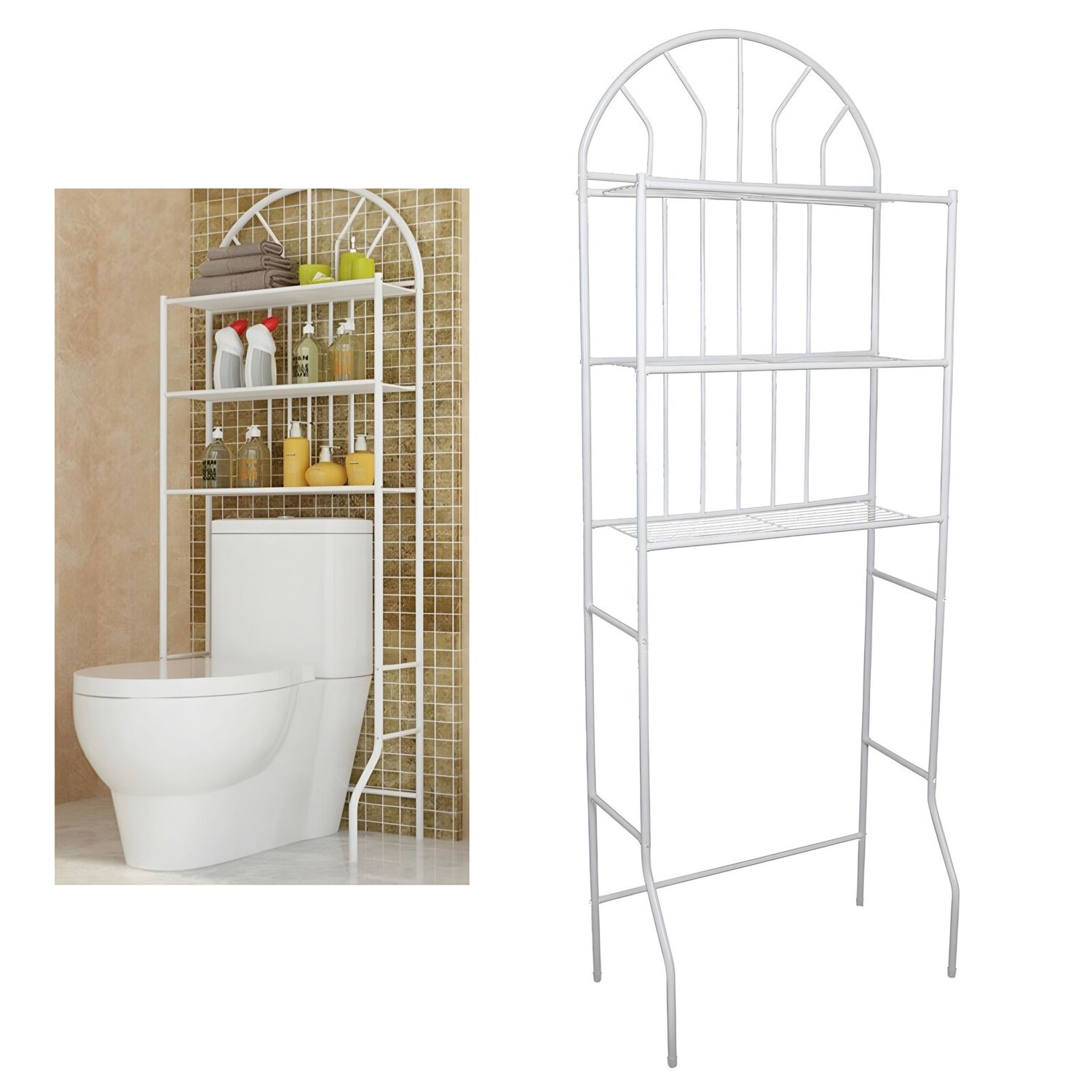 HS-148W TOILET SHELF WHITE