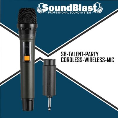 SB TALENT-PARTY CORDLESS MIC SOUND BLAST PARTY MIC -- SUPER ULTRA CLEAN -- TALENT