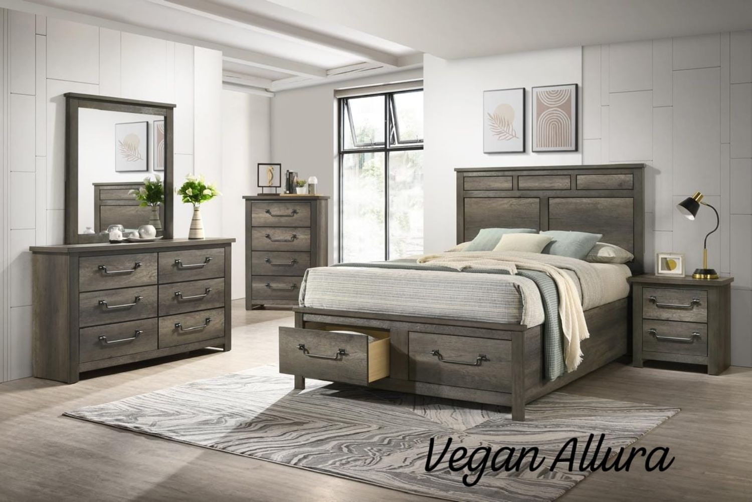 Vegan Allura bedroom sets (QUEEN)
