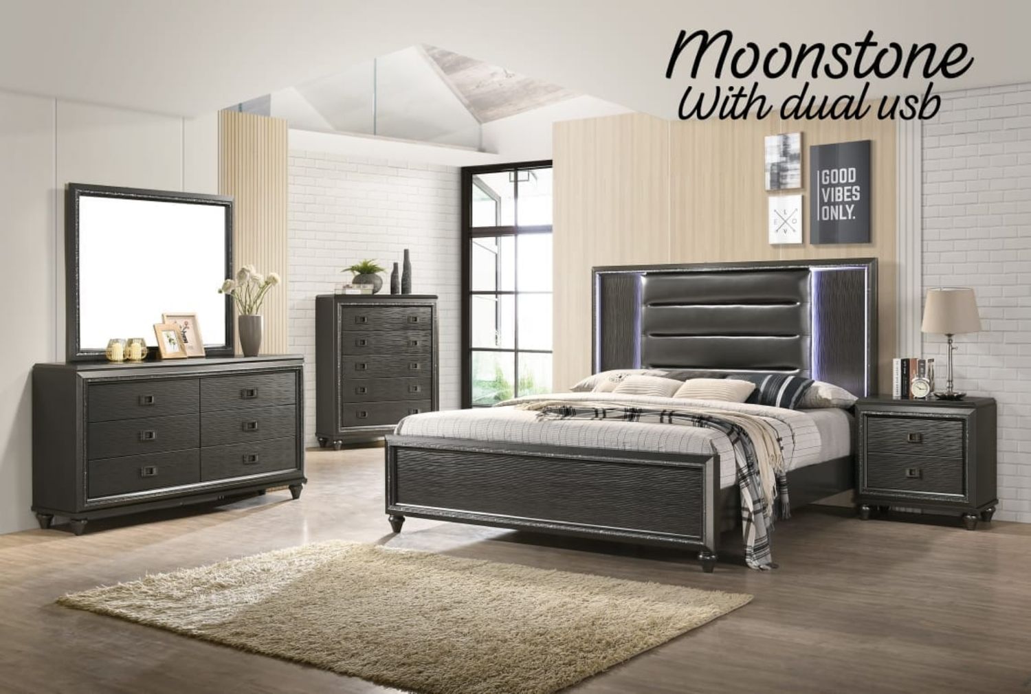 Moonstone bedroom sets (KING)