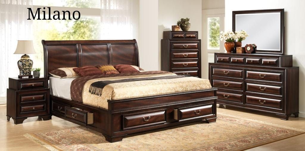 MILANO BEDROOM SETS AVAILABLE ONLY IN (QUEEN)