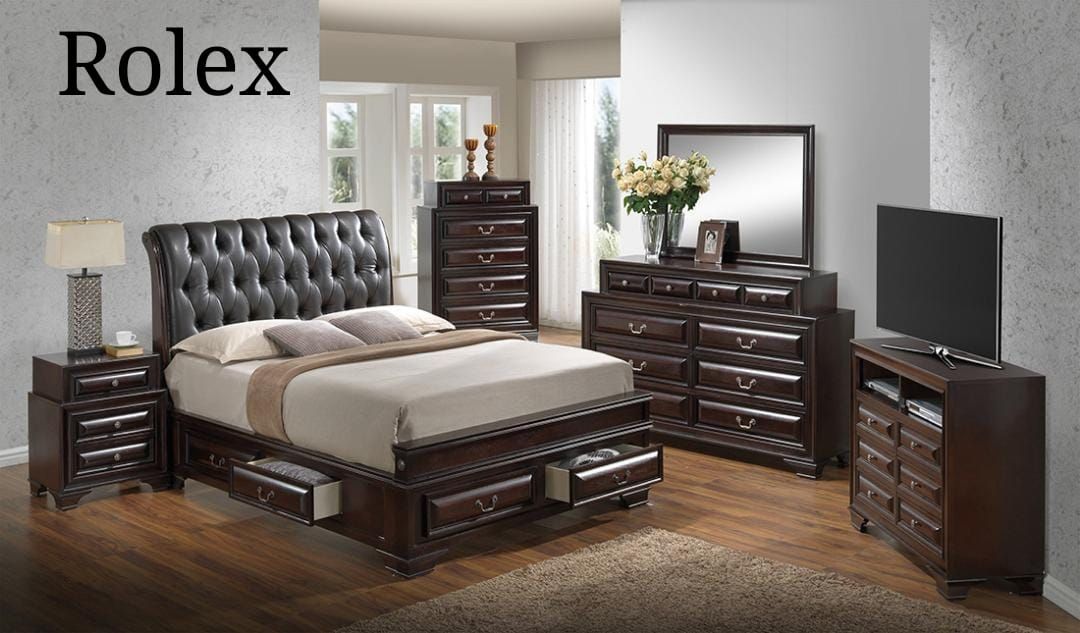 ROLEX BEDROOM SETS ONLY AVAILABLE IN (QUEEN)