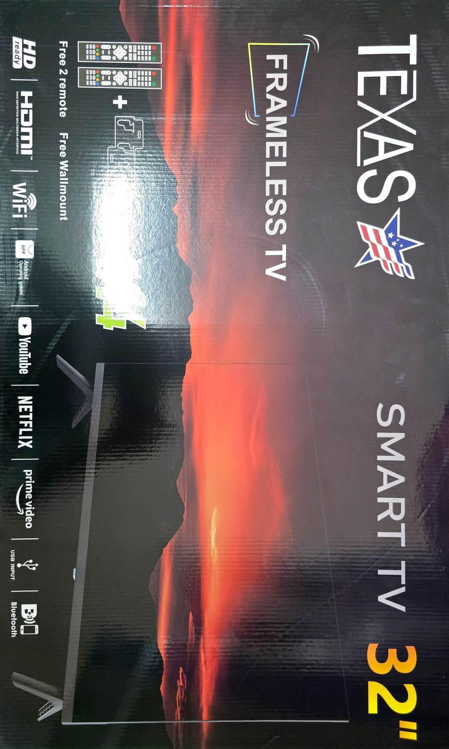 TEXAS 32&quot; SMART TV FRAMELESS