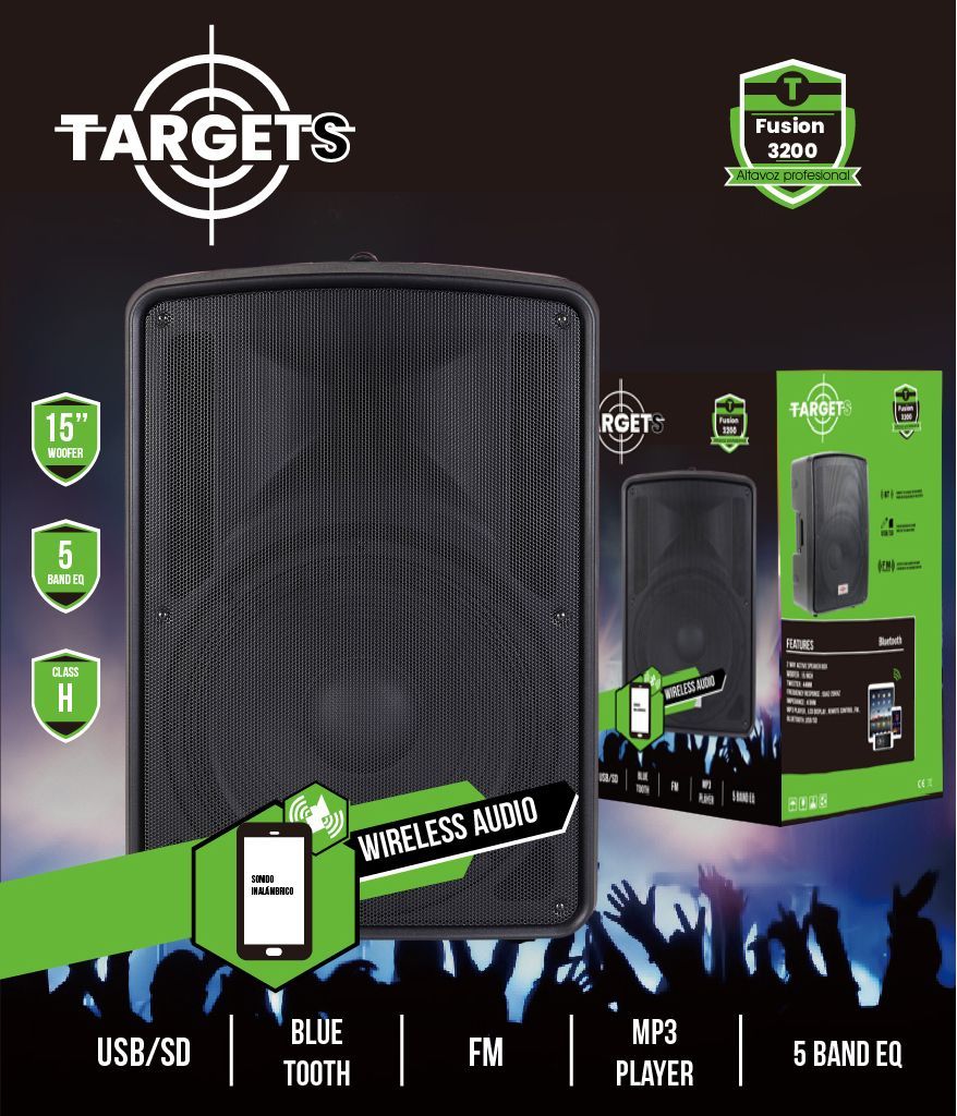 TEXAS  TARGET FUSION TS3200 POWERED SPEAKER