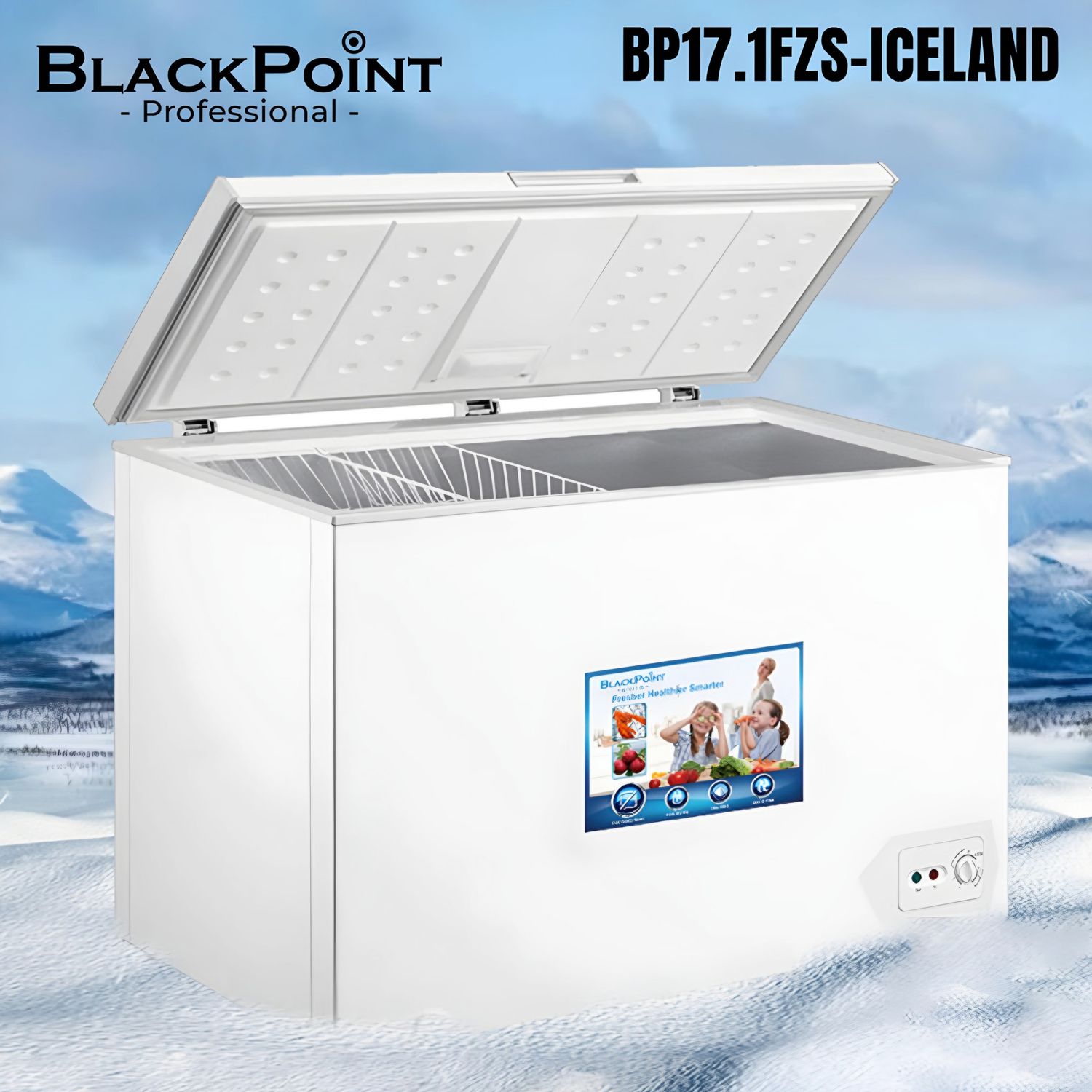 BP17.1FZS-ICELAND BLACKPOINT METALIC DEEP  FREZZER