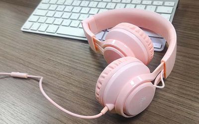 Xtech XTH-355 - Headphones with microphone - For Tablet / For Portable electronics / For Cellular phone - Wired - Cutie for Kids Pink