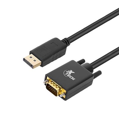 Xtech - DisplayPort / VGA Cable - Black - XTC-377