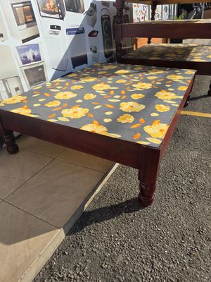 QUEEN BED BASE (BROWN)