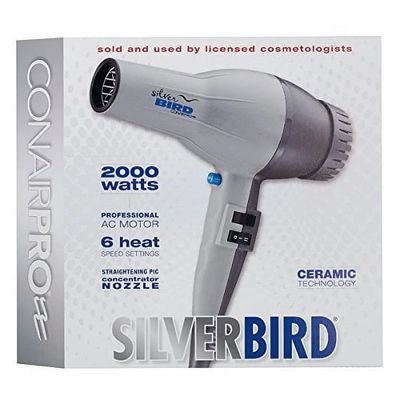 CONAIRPRO SILVER BIRD HAIR DRYER