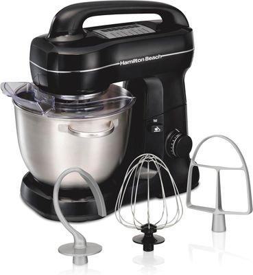 63391 HAMILTON BEACH STAND MIXER WITH 4 QUART STAINLESS STEEL BOWL