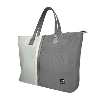 KLB-461GR Klip Xtreme - Notebook carrying case and handbag - 15.6&quot; - 1200D polyester - Gray/White - Ladies Bag